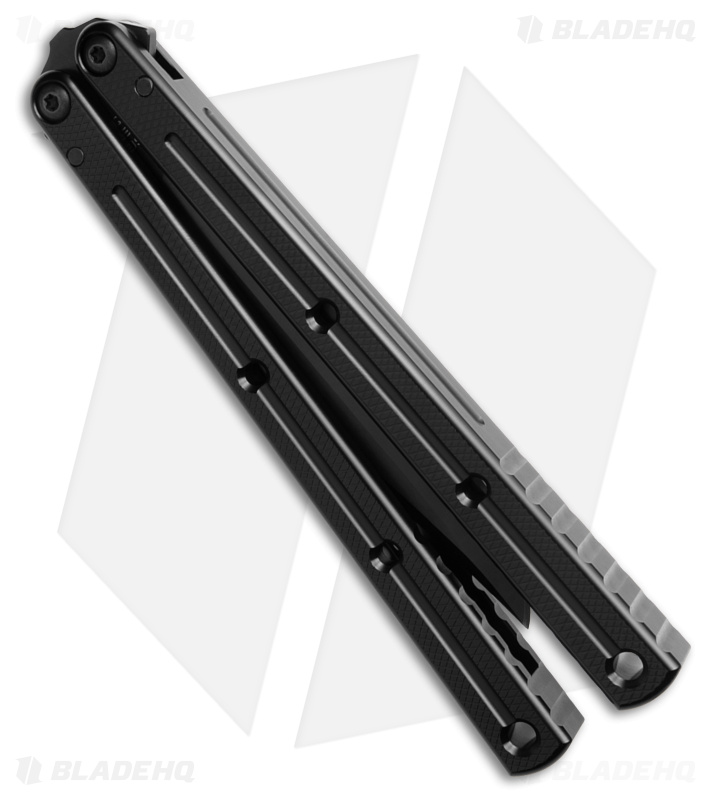 Squid Ind Krake Raken V3 Balisong Knife Blk (Blk) - Blade HQ